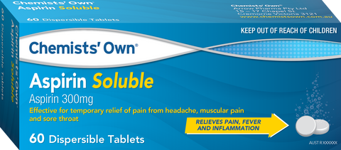 Chemists’ Own Aspirin Soluble Tablets 60