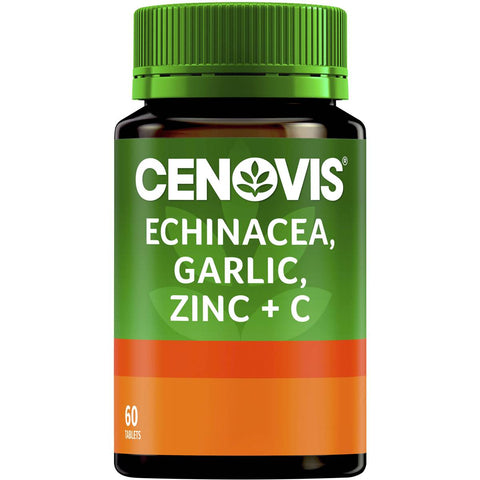 CENOVIS Echinacea, Garlic, Zinc & C Tablets 60 Capsules