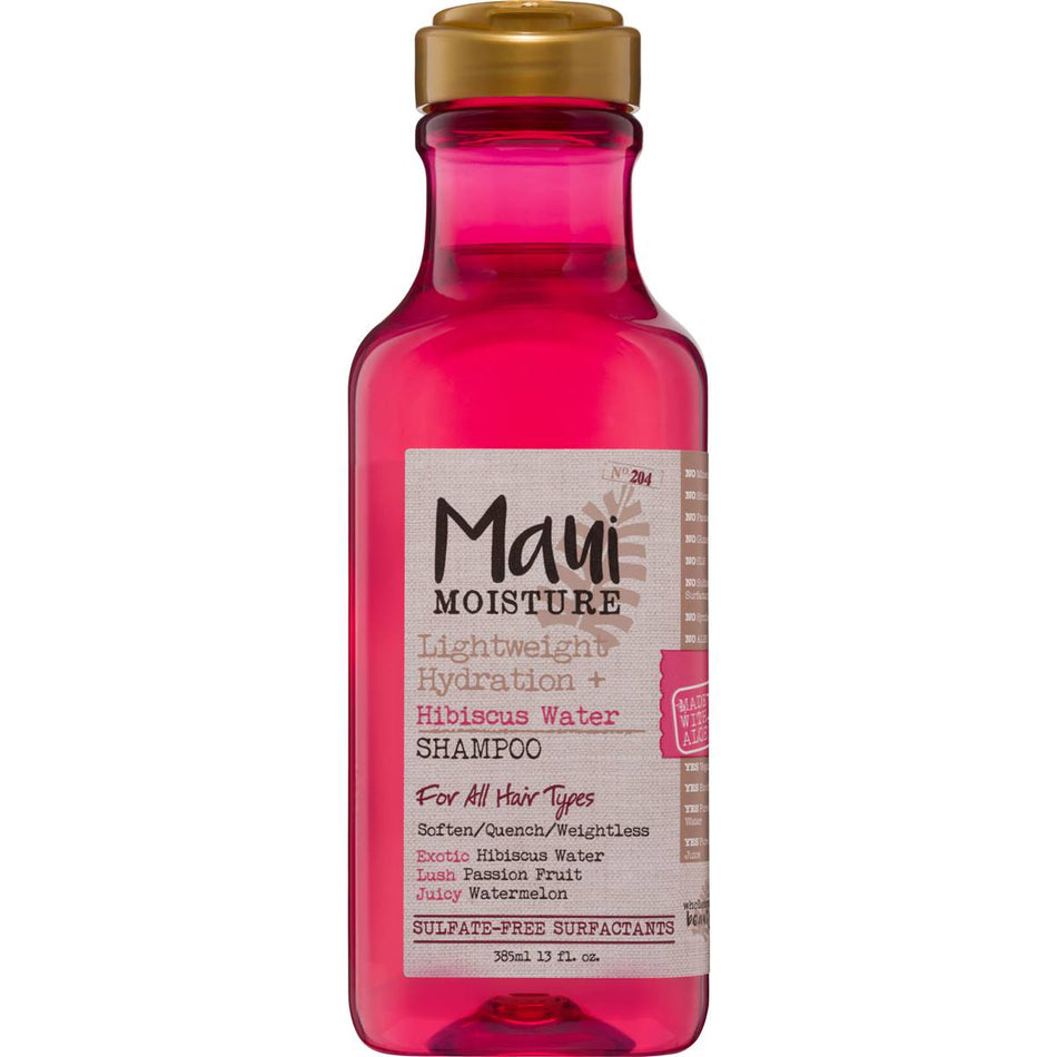 Maui Moisture Lightweight Hydration + Shine Hibiscus Water Shampoo For Thin & Fine Hair 385mL