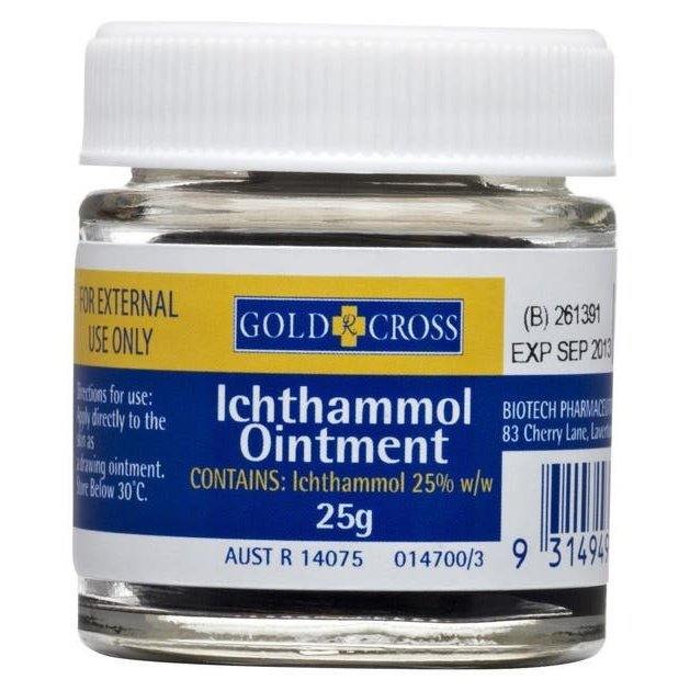 Gold Cross Ichthammol Ointment 25g