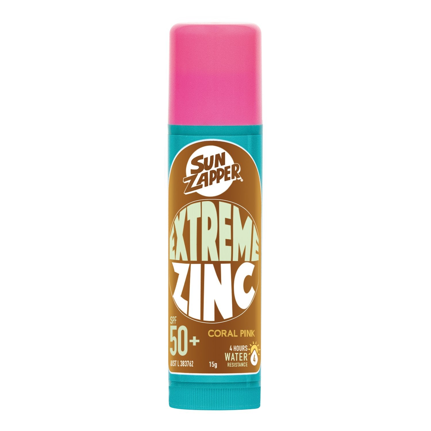 SUN ZAPPER EXTREME ZINC STICK 15G CORAL PINK
