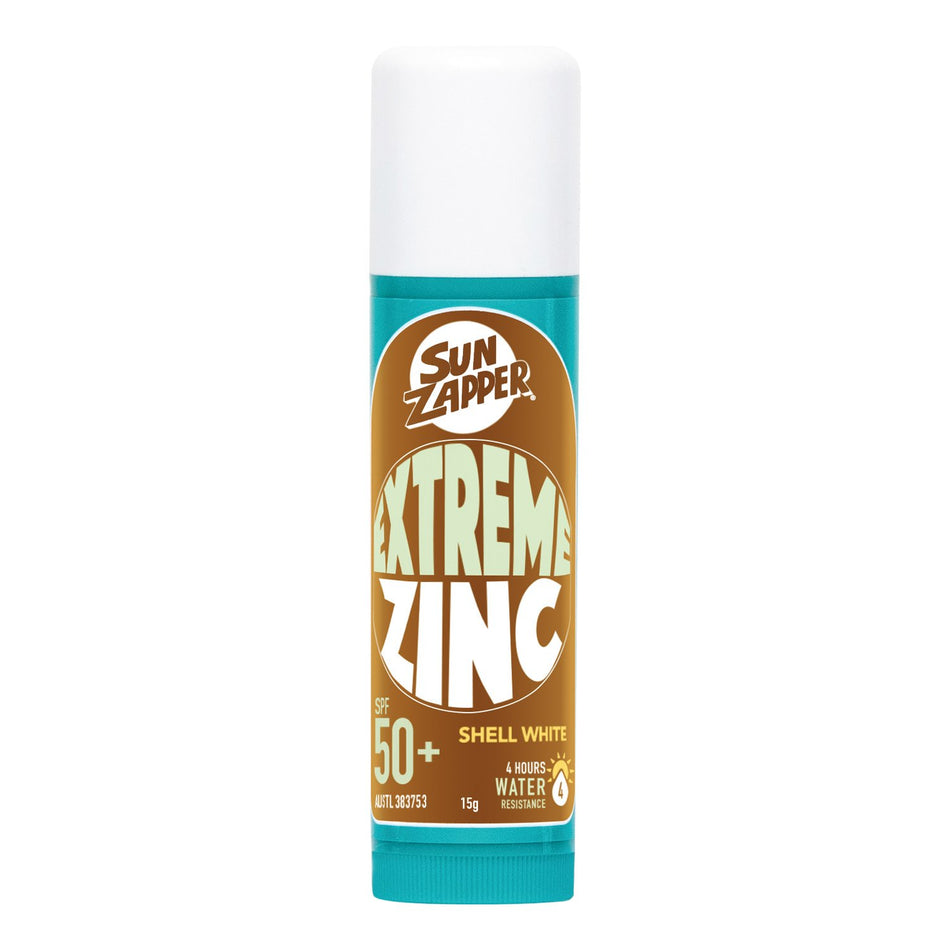 SUN ZAPPER EXTREME ZINC STICK 15G WHITE