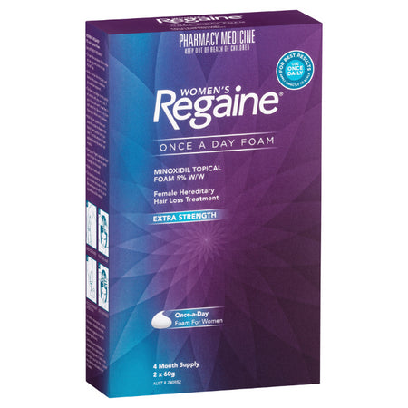 Regaine Women's Once a Day Foam Extra Strength Hair Regrowth Treatment 2 X 60g
