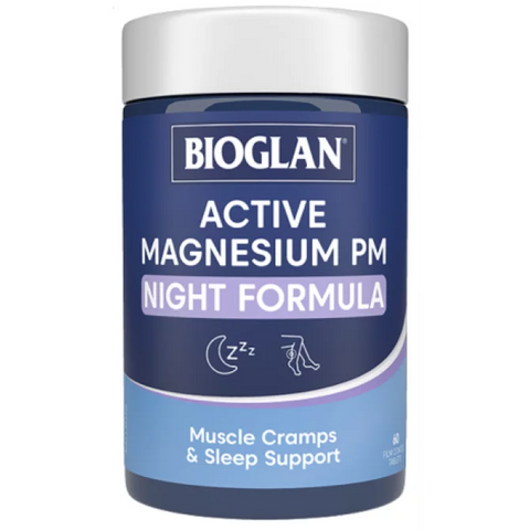 Bioglan Active Magnesium PM Night Formula 60 Tablets