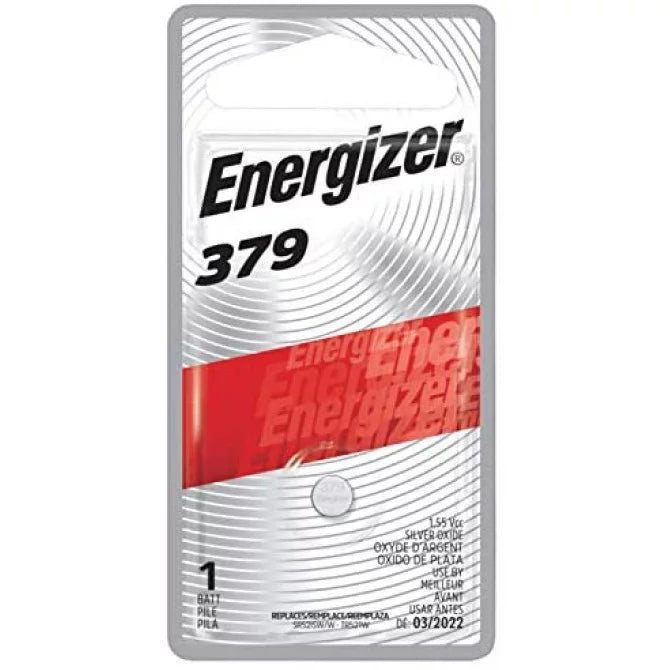 Energizer 379 Silver Oxide Watch Battery 1 Each
