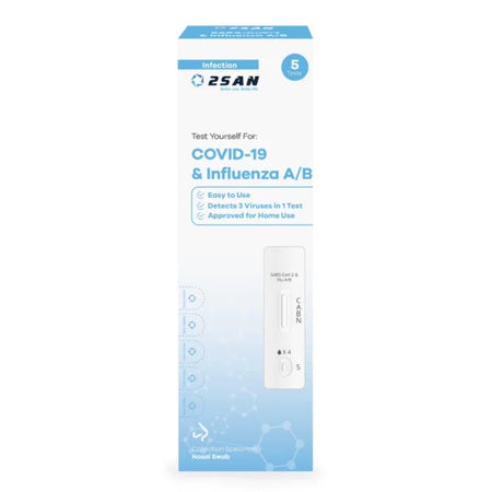 2San Dual Covid 19 And Influenza A/B Rapid Antigen Test 5 Pack