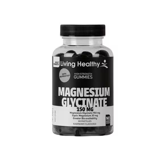 Living Healthy Gummies Magnesium Glycinate 150mg 60 Pastilles