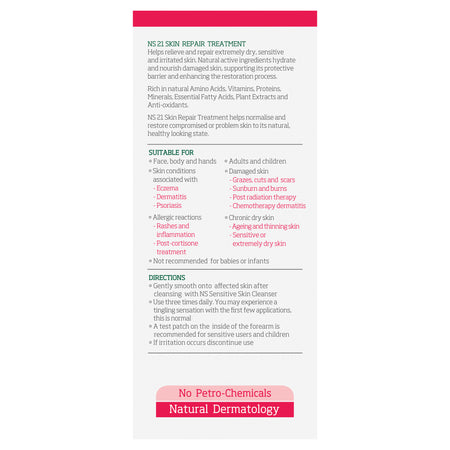 Nutri-synergy Plunketts Ns21 Skin Repair Treatment 50g