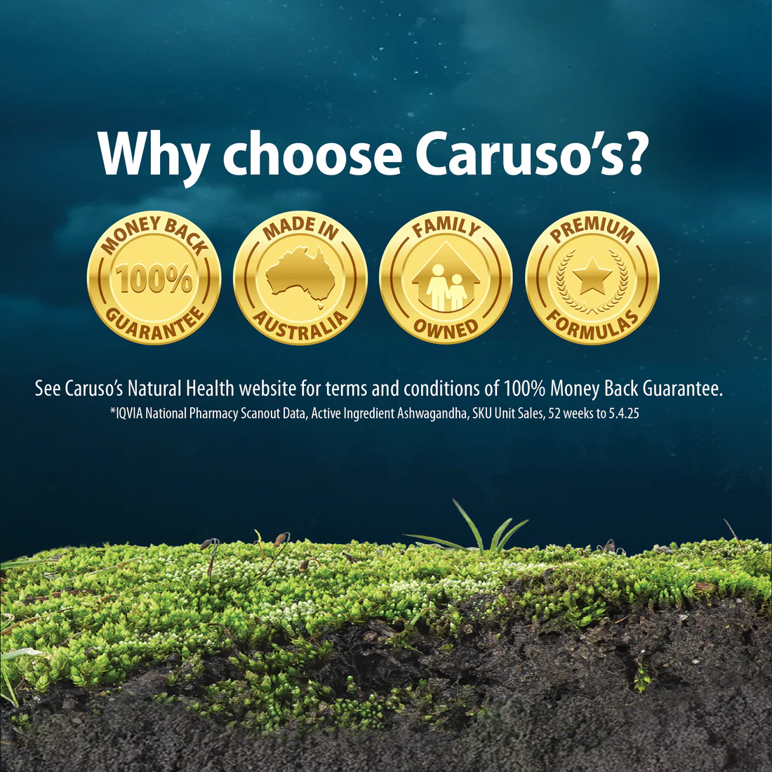 Caruso's Super Magnesium + Ashwagandha 42 Tablets