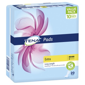 Tena Pads Extra Long Length 20 Pack