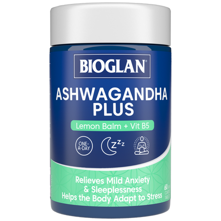 Bioglan Ashwagandha Plus 60 Film Coated Tablets