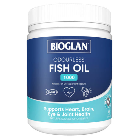 Bioglan Odourless Fish Oil 1000mg 400 Capsules