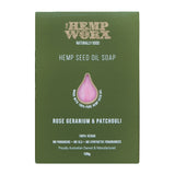 The Hemp Worx Rose, Geranium & Patchouli Soap 120g