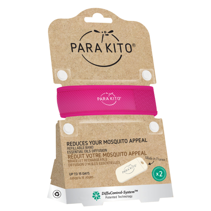 Para'kito Mosquito Repellent Adult Wristband Pink 1 Each
