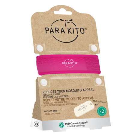 Para'kito Mosquito Repellent Adult Wristband Pink 1 Each