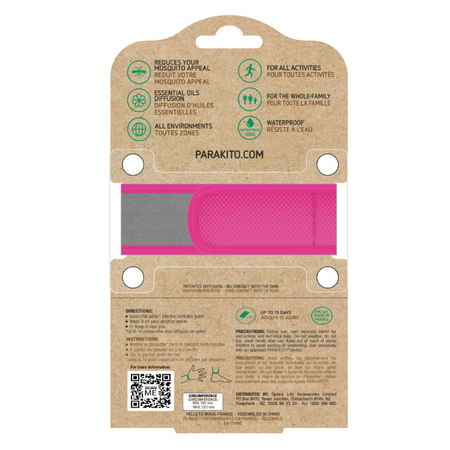 Para'kito Mosquito Repellent Adult Wristband Pink 1 Each