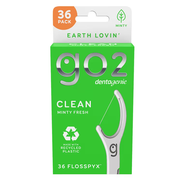 Go2 Dentagenie Clean Minty Fresh Flosspyx 36 Pack