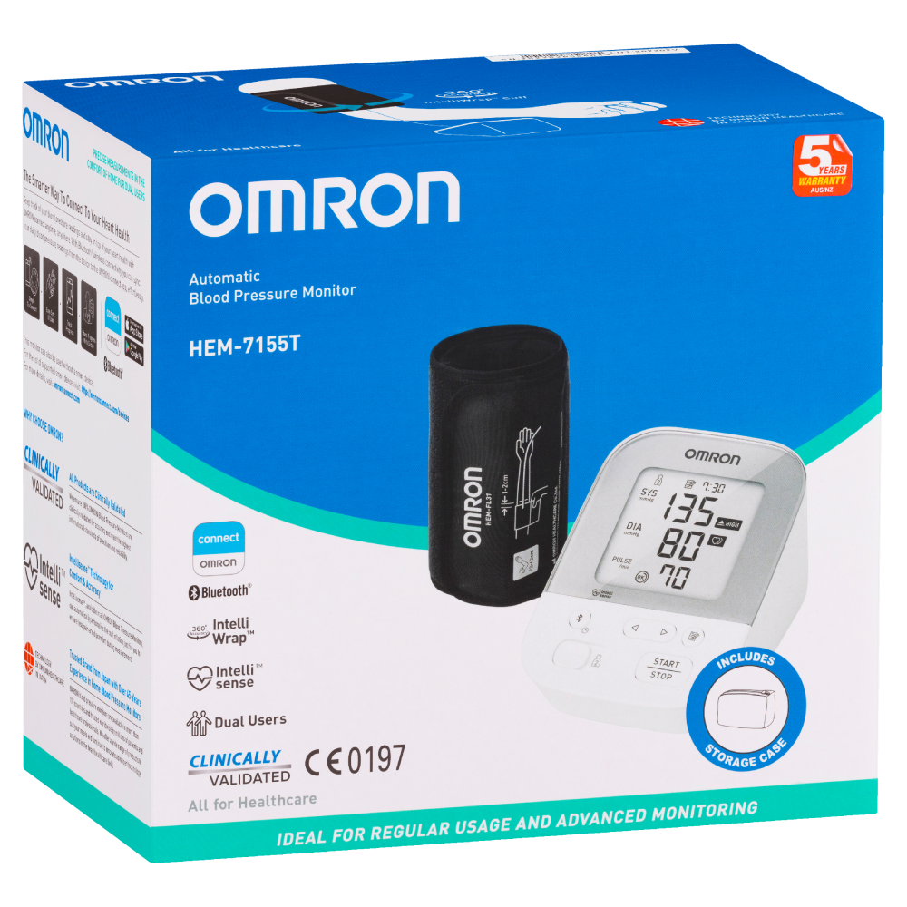 Omron Hem7155T Plus Dual User Blood Pressure Monitor