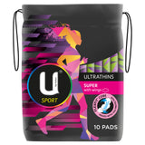 U BY KOTEX Sport Ultrathin Super with Wings 10 Pack