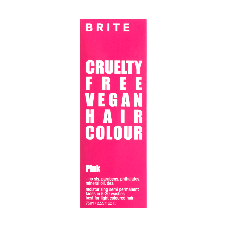 Brite Organix Semi Permanent Hair Colour Pink 75ml