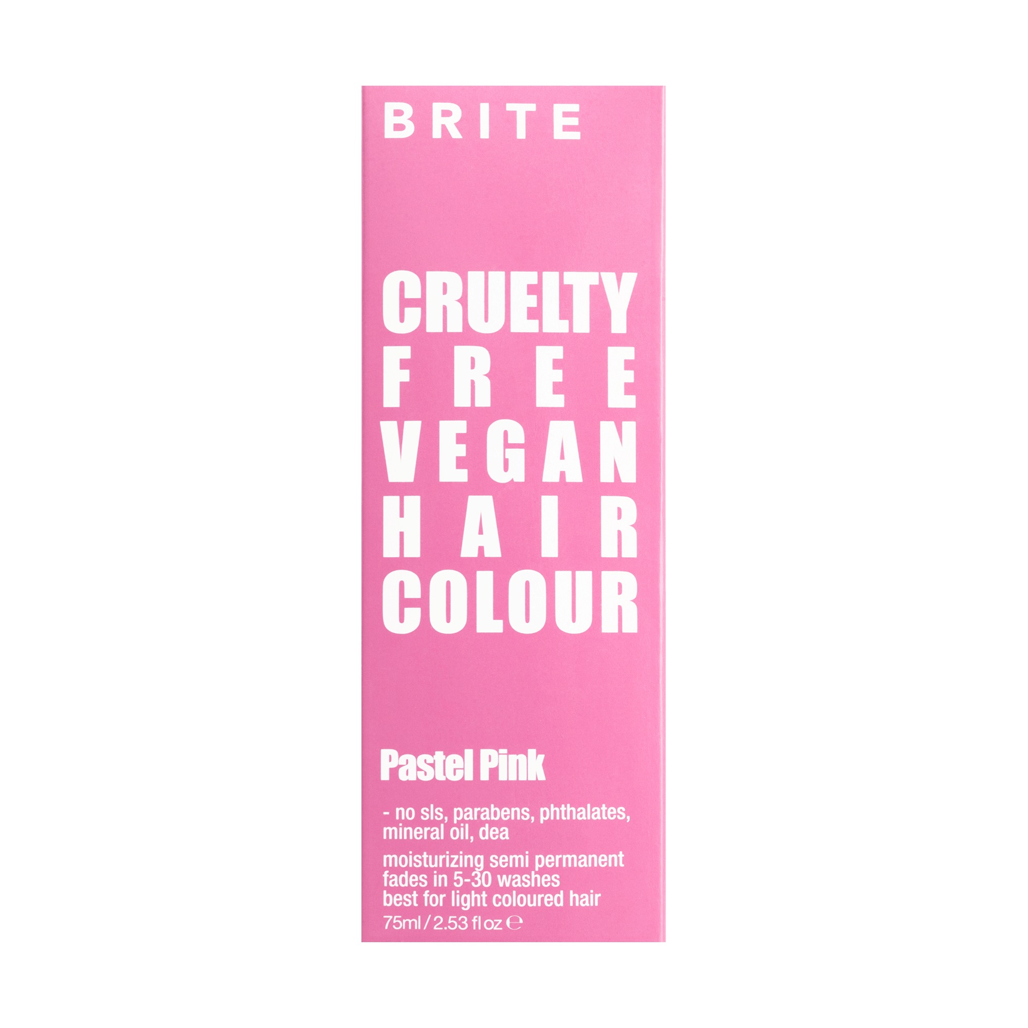Brite Semi Permanent Hair Colour Colour Pastel Pink 75ml
