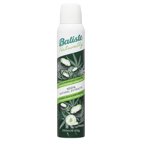 Batiste Naturally Dry Shampoo Coconut Milk & Hemp Seed Oil 200ml