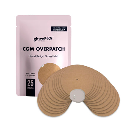 Glucology CGM Patch Dexcom Beige 25 Pack