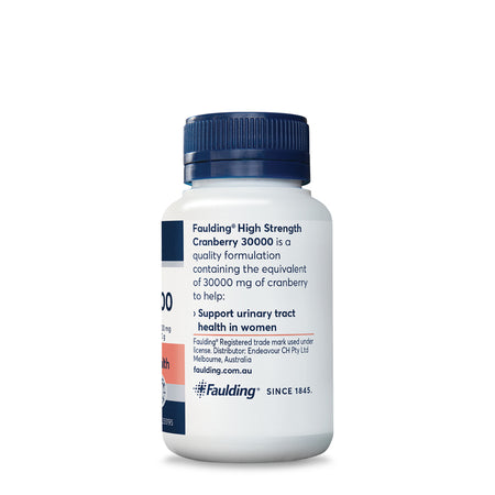 Faulding High Strength Cranberry 30000mg 30 Capsules