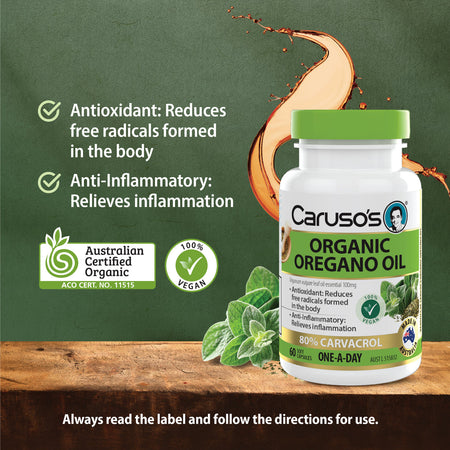 Caruso's Organic Oregano Oil 60 Caps