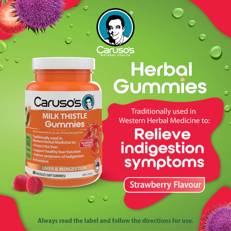 Caruso’s MILK THISTLE Gummies 60 Pastilles