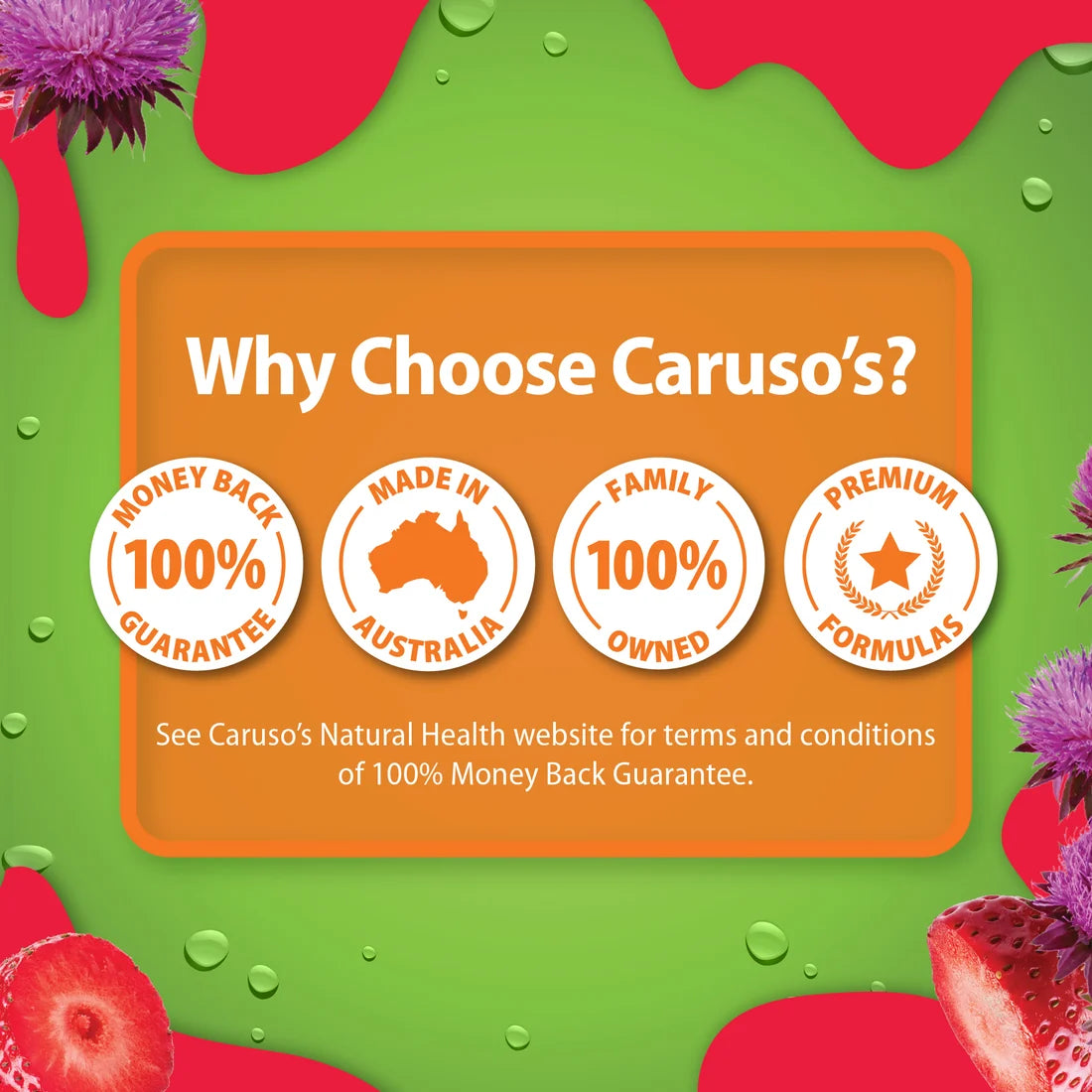 Caruso’s MILK THISTLE Gummies 60 Pastilles