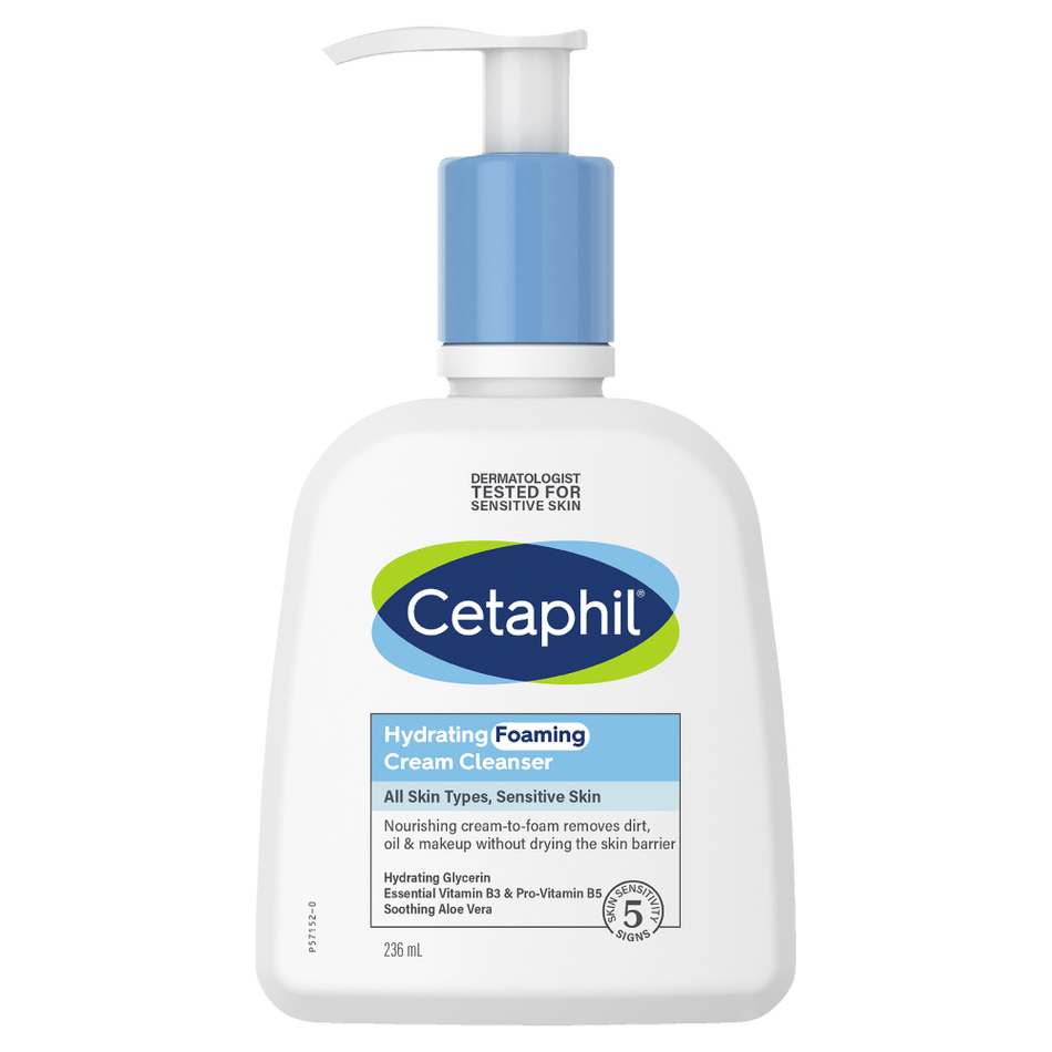 Cetaphil Hydrating Foaming Cream Cleanser 236ml