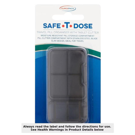 SurgiPack Safe-T-Dose Travel Case +Pill Cutter 6002