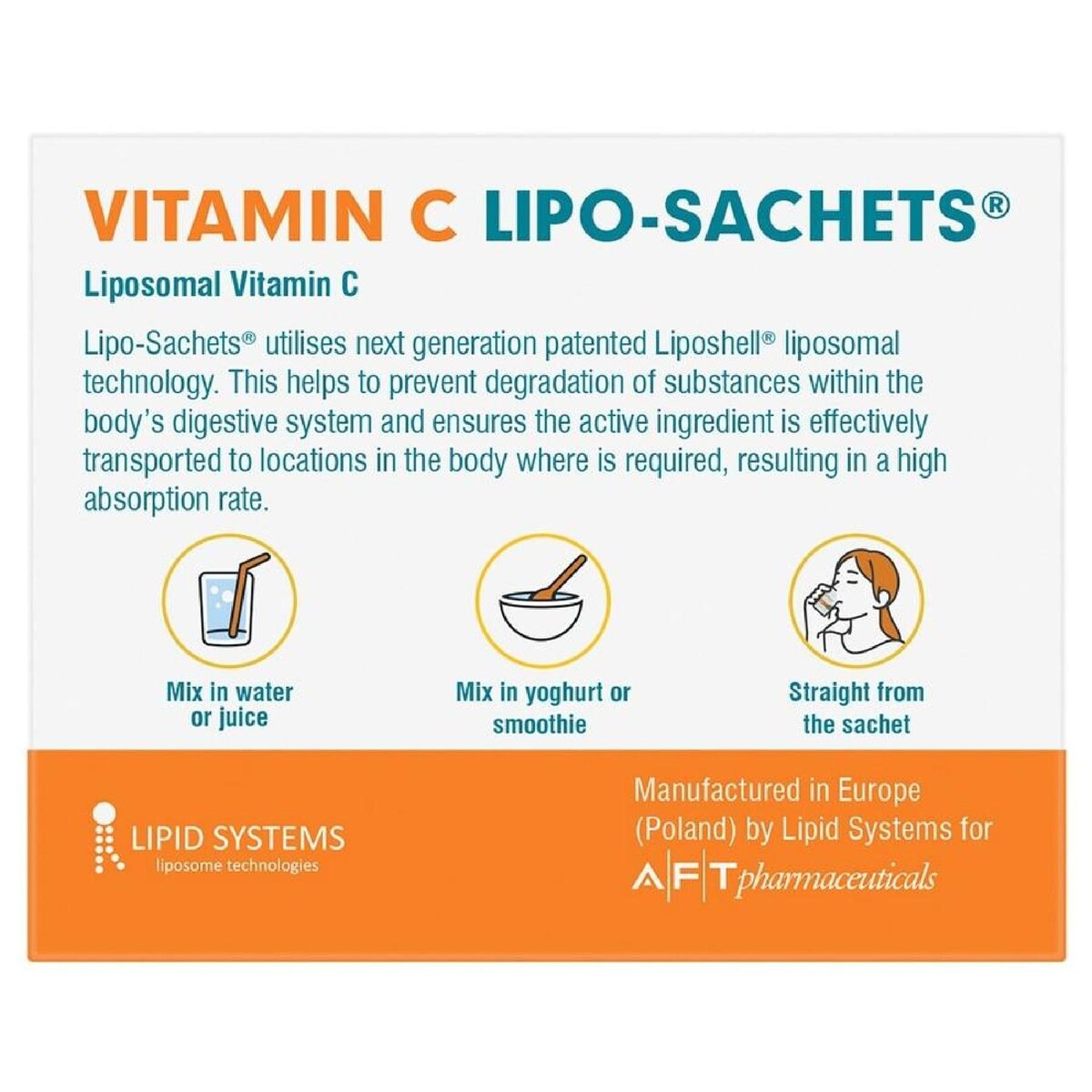 Lipo-Sachets Vitamin C Lipo-Sachets for Kids Blackcurrant 5g x 30 Sachets