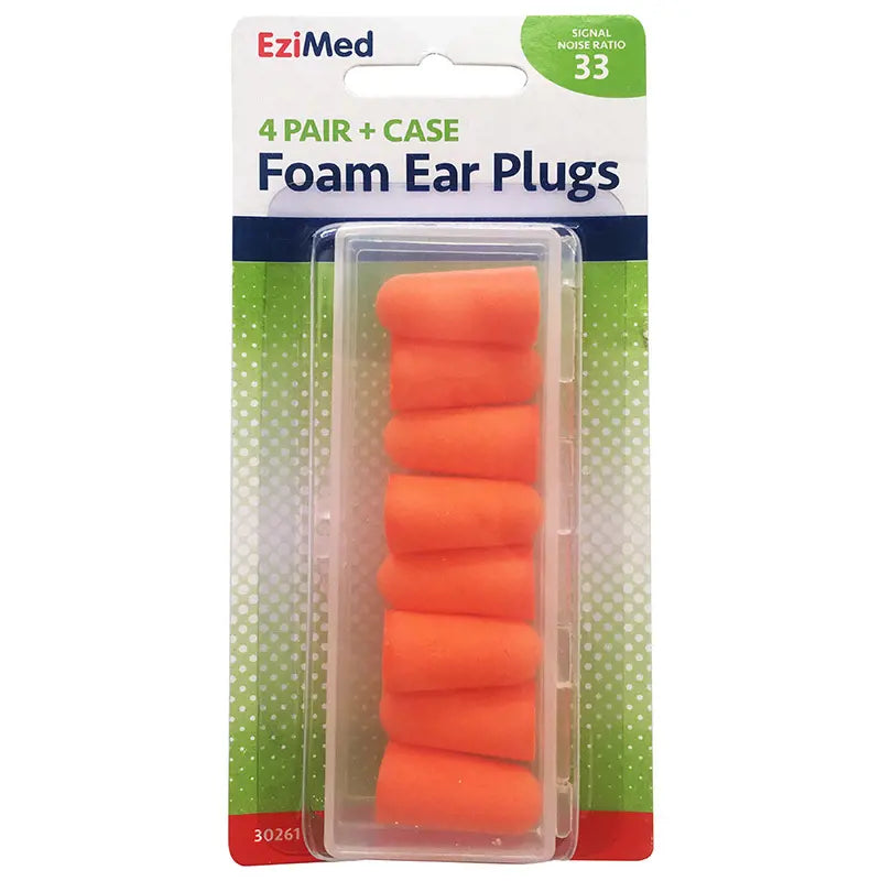 EziMed Sound Tamer Foam Ear Plugs 4 Pairs