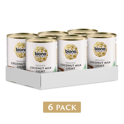 Biona Organic Coconut Milk 400ml (Pack of 6)