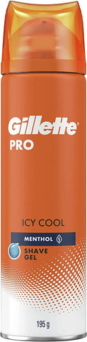 Gillette Pro Icy Cool Shave Gel Menthol 195g