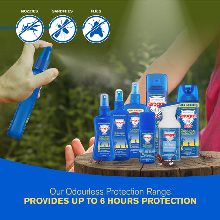 Aerogard Odourless Protection Insect Repellent Aerosol Spray 150g