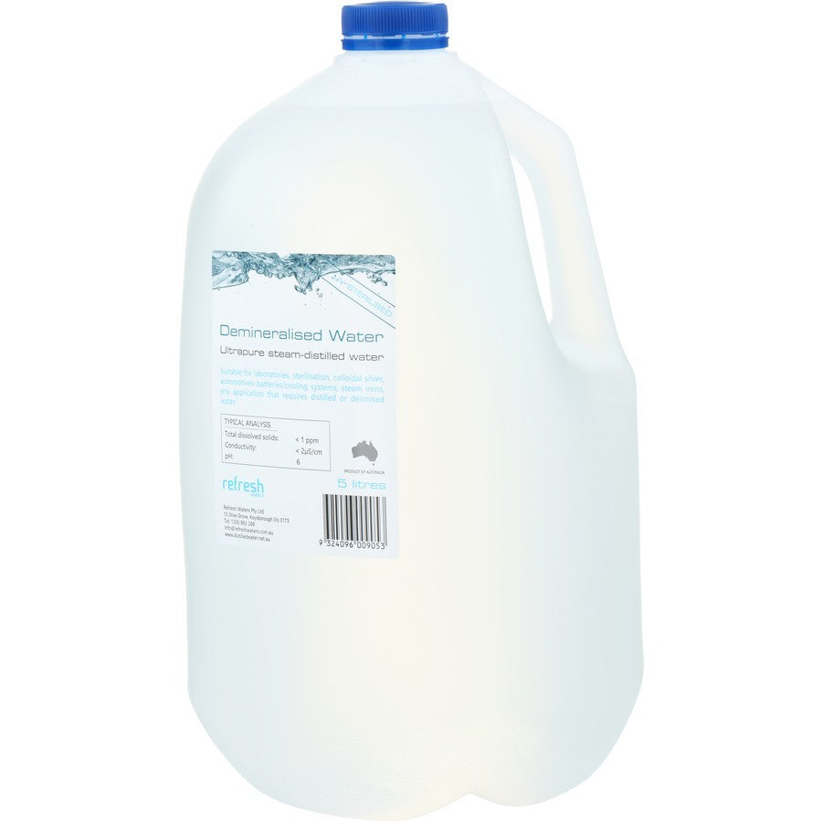Refresh Demineralised Distilled Water 5L