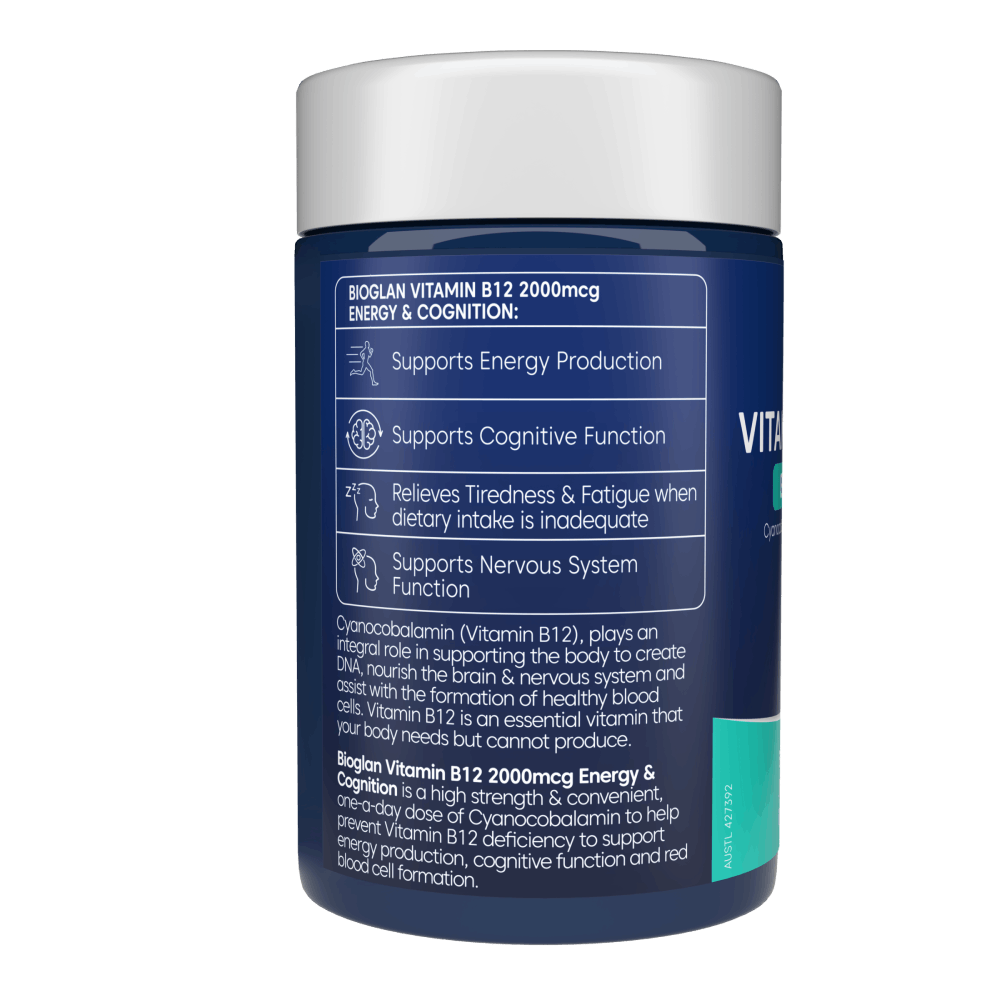 Bioglan Vitamin B12 2000mcg 90 Tablets