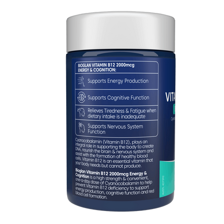 Bioglan Vitamin B12 2000mcg 90 Tablets
