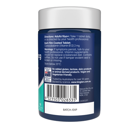 Bioglan Vitamin B12 2000mcg 90 Tablets