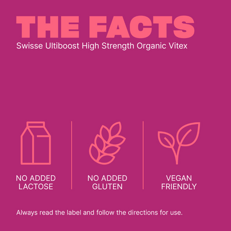Swisse Ultiboost High Strength Organic Vitex 60 Tablets