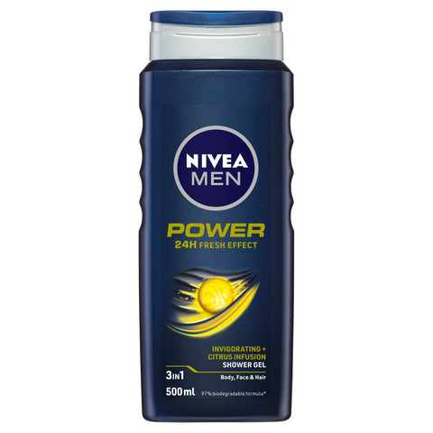 Nivea for Men Power Refresh Shower Gel 500ml