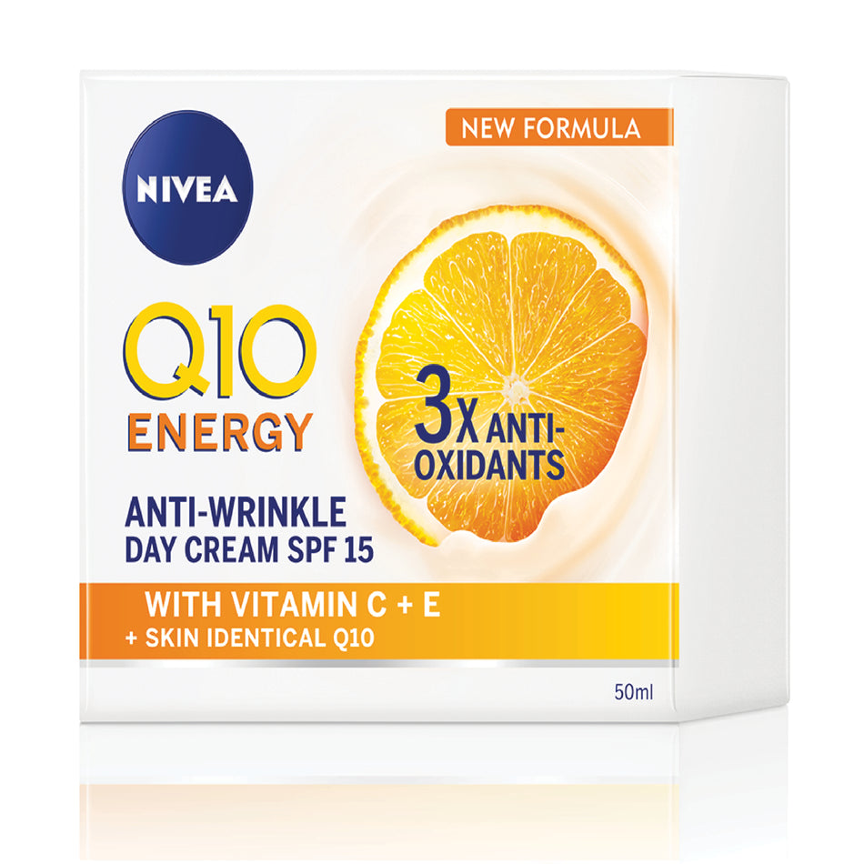 Nivea Visage Anti-Wrinkle Q10 Plus Energy Day Creme SPF15 50ml
