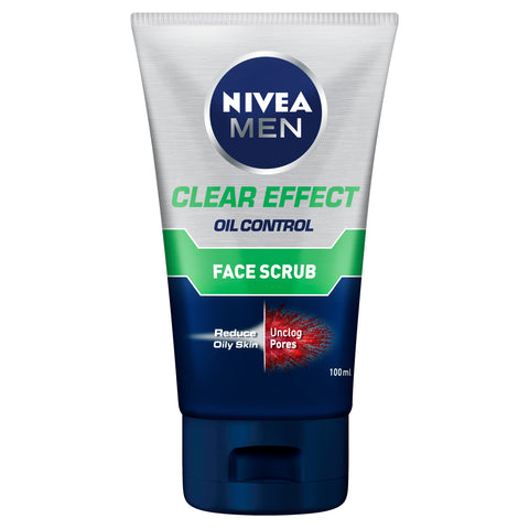 Nivea for Men Clear Effect Pore Minimiser Facial Scrub 100ml