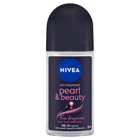 Nivea Pearl & Beauty Fine Fragrance Black Pearls Roll On Deodorant 72H Protection 50ml