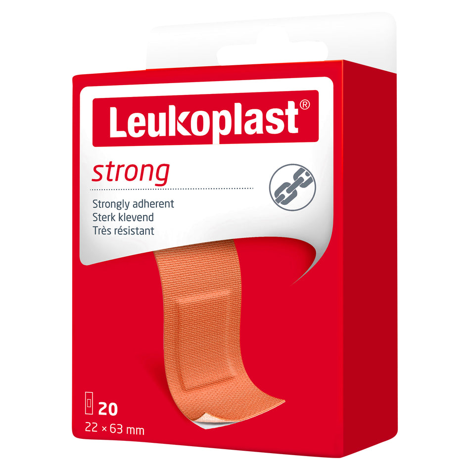 Leukoplast Strong Strips 22 X 63mm 20 Pack