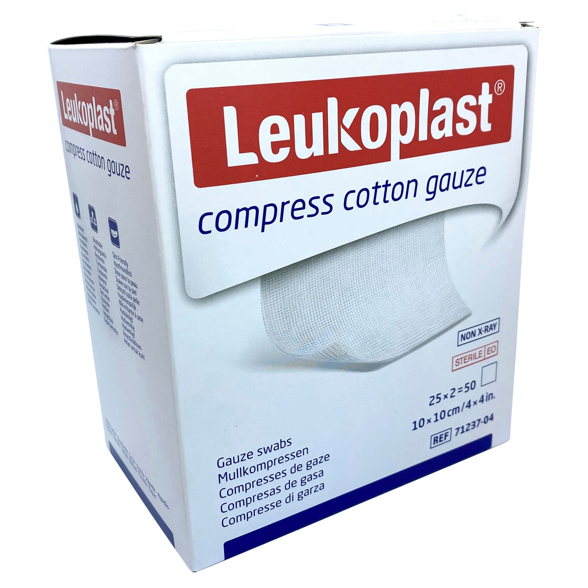 Leukoplast Compress Cotton Gauze 10 x 10cm 50 Pack