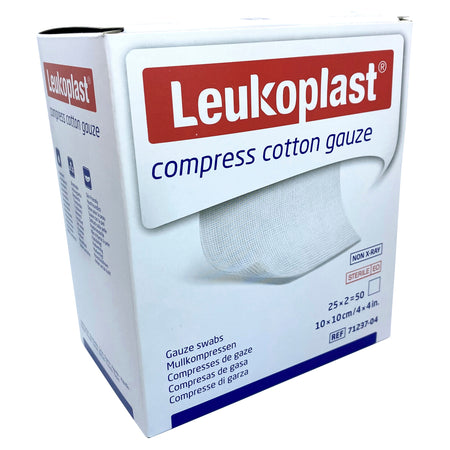 Leukoplast Compress Cotton Gauze 10 x 10cm 50 Pack